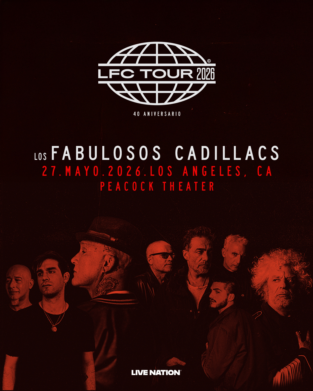 Los Fabulosos Cadillacs 40th Anniversary at the Peacock Theatre on Wednesday, May 27