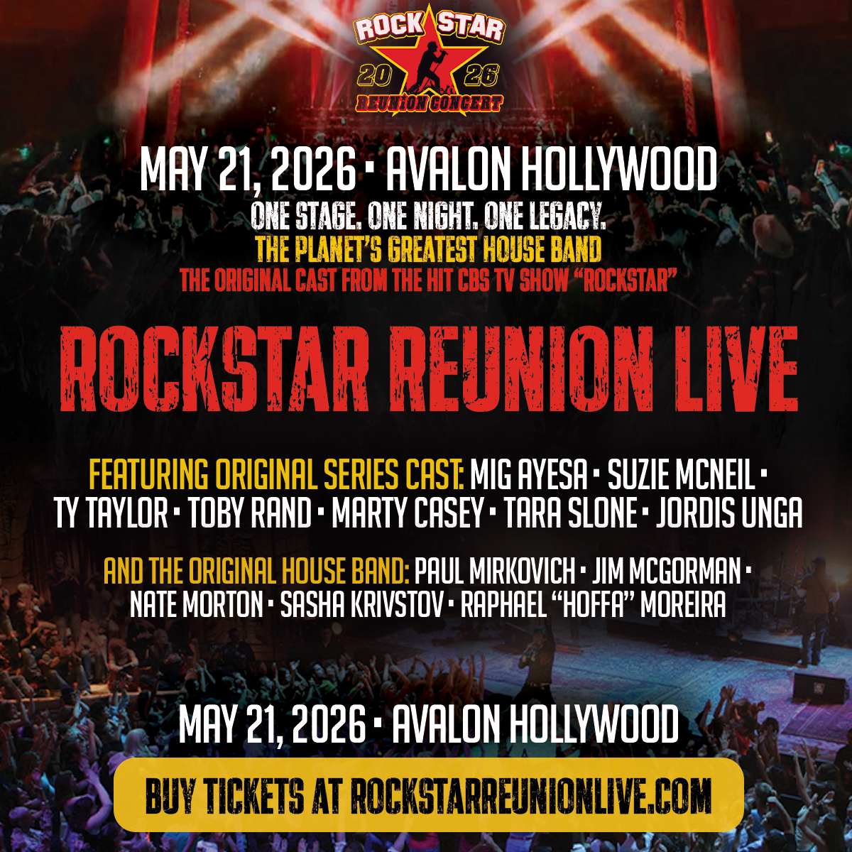 Rockstar Reunion Live at The Avalon on May 21