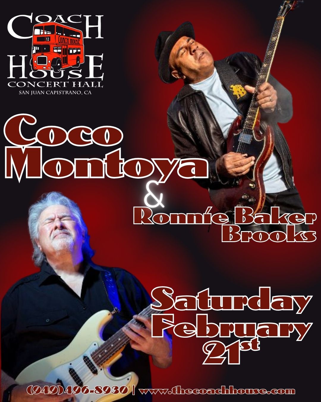 Coco Montoya at The Coach House on February 21