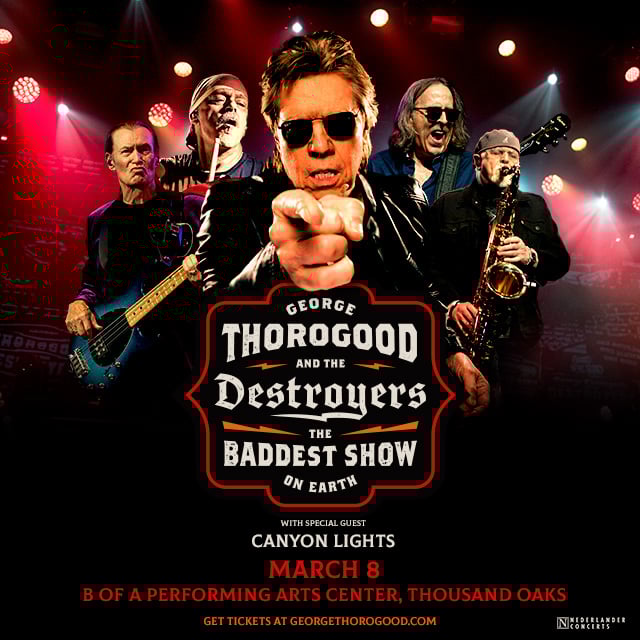 MEMEBERS ONLY: George Thorogood at Bank of America Performing Arts Center on Sunday, March 8, 2026
