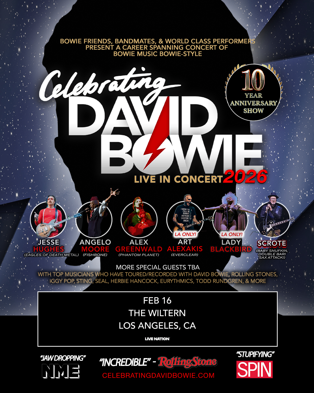 MEMBERS ONLY: Celebrating David Bowie at The Wiltern on Monday, February 16
