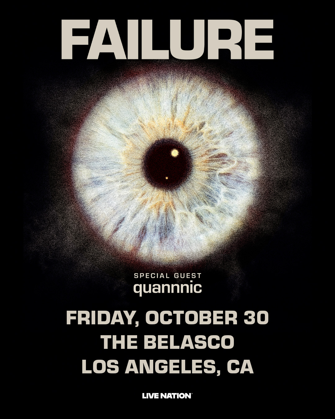 MEMBERS ONLY: Failure at The Belasco on October 30