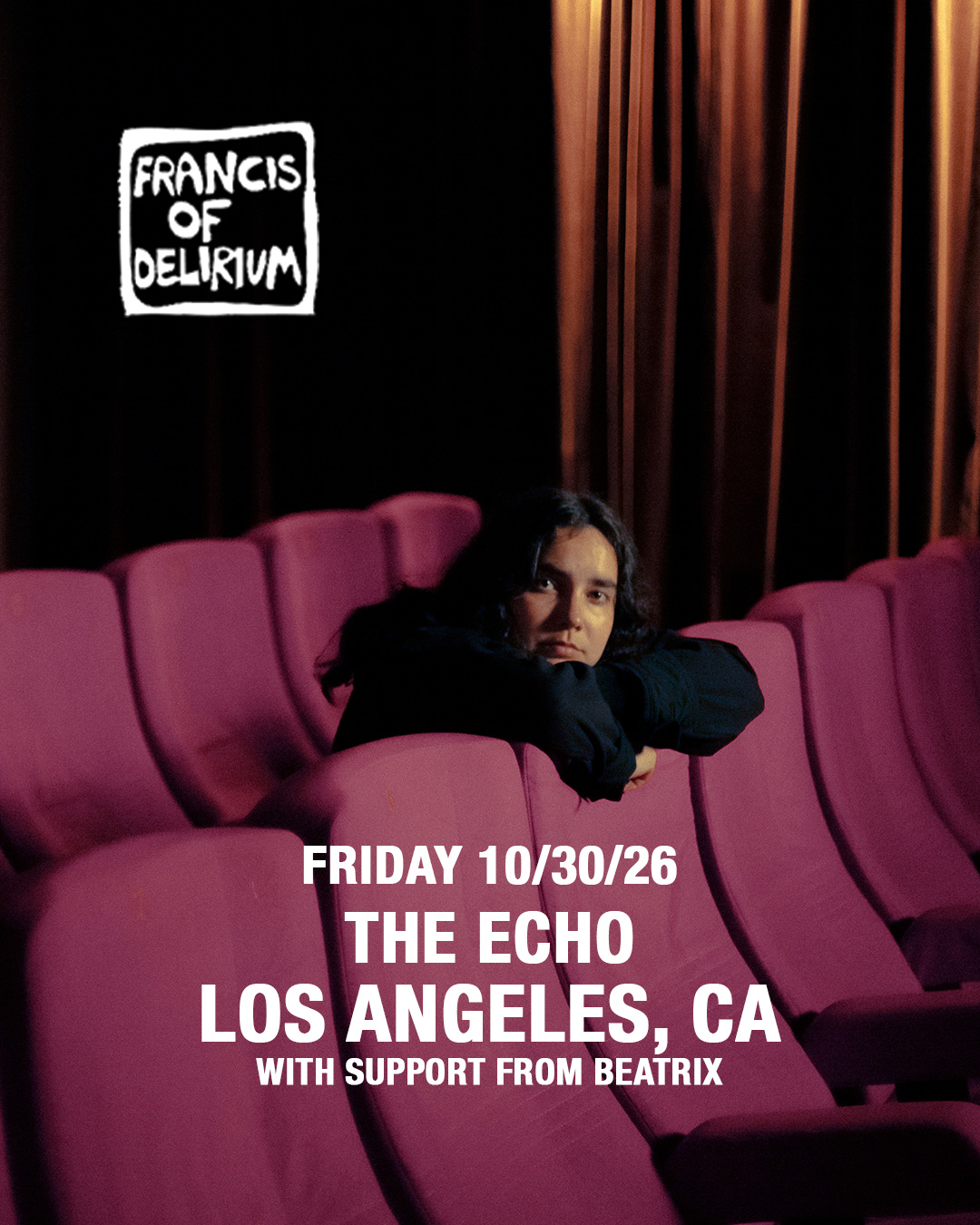 MEMBERS ONLY: Francis of Delirium with Beatrix at The Echo LA on October 30